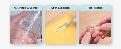 Niimbot White/Cable/Round/Transparent Thermal Label Adhesive Sticker Waterproof UV Paper For D11 D110 Mini Printer Label Maker