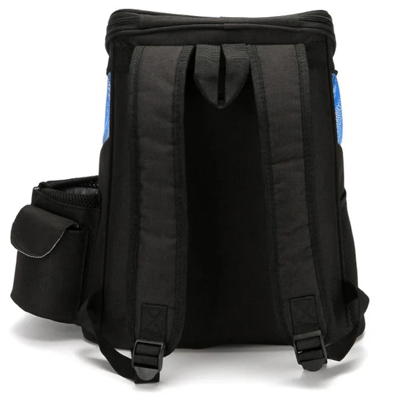 Sac à dos pliable pour animaux de compagnie, portable, pour sortir, en maille respirante, avec poche latérale, pour chat et chien