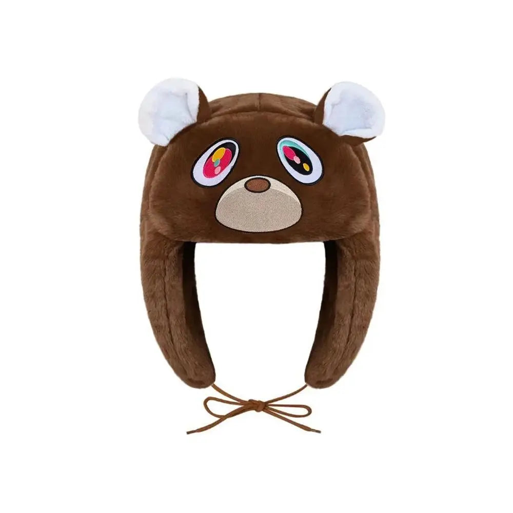 New Hot Winter Kuromi Spider Man Stitch Violent Bear Cartoon Hat Popular Man Women Cute Warm Ears Protection Hat New Year Gifts