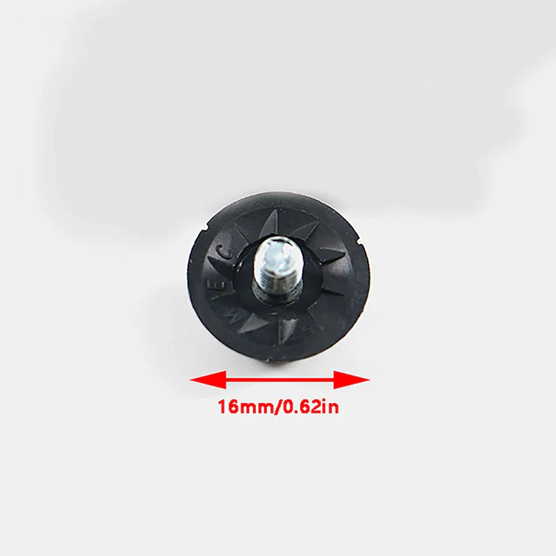 Pointes de remplacement pour chaussures de football noires, goujons durables pour chaussures de football, filetées M5, 13mm, 16mm, 1 pièce par ensemble