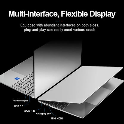 Laptop MAX Ram 36GB Rom 2TB SSD Metal ноутбуки Bluetooth AMD Ryzen 7 2700U Windows10 11 Pro Portable Gaming IPS Laptop