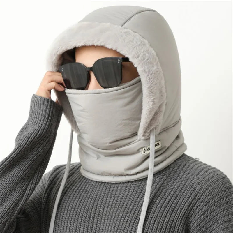 Chapeau chaud d'hiver pour hommes et femmes, Protection des oreilles de cyclisme d'automne et d'hiver avec velours épais pour la Protection contre le froid