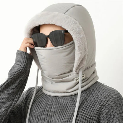 Chapeau chaud d'hiver pour hommes et femmes, Protection des oreilles de cyclisme d'automne et d'hiver avec velours épais pour la Protection contre le froid