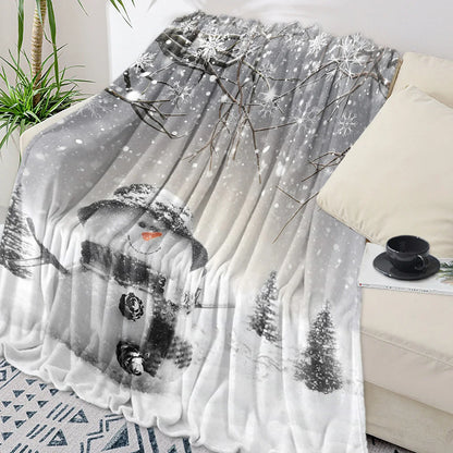 Christmas Snowflake Red Throw Blanket Portable Warm Blanket Blankets For Beds Home Decor Sofa Blanket