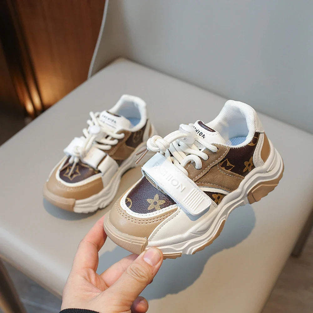 Chaussures de sport pour enfants garçons et filles, nouvelles baskets rétro d'automne, chaussures de tennis pour enfants et adolescents, chaussures de course décontractées à carreaux pour étudiants