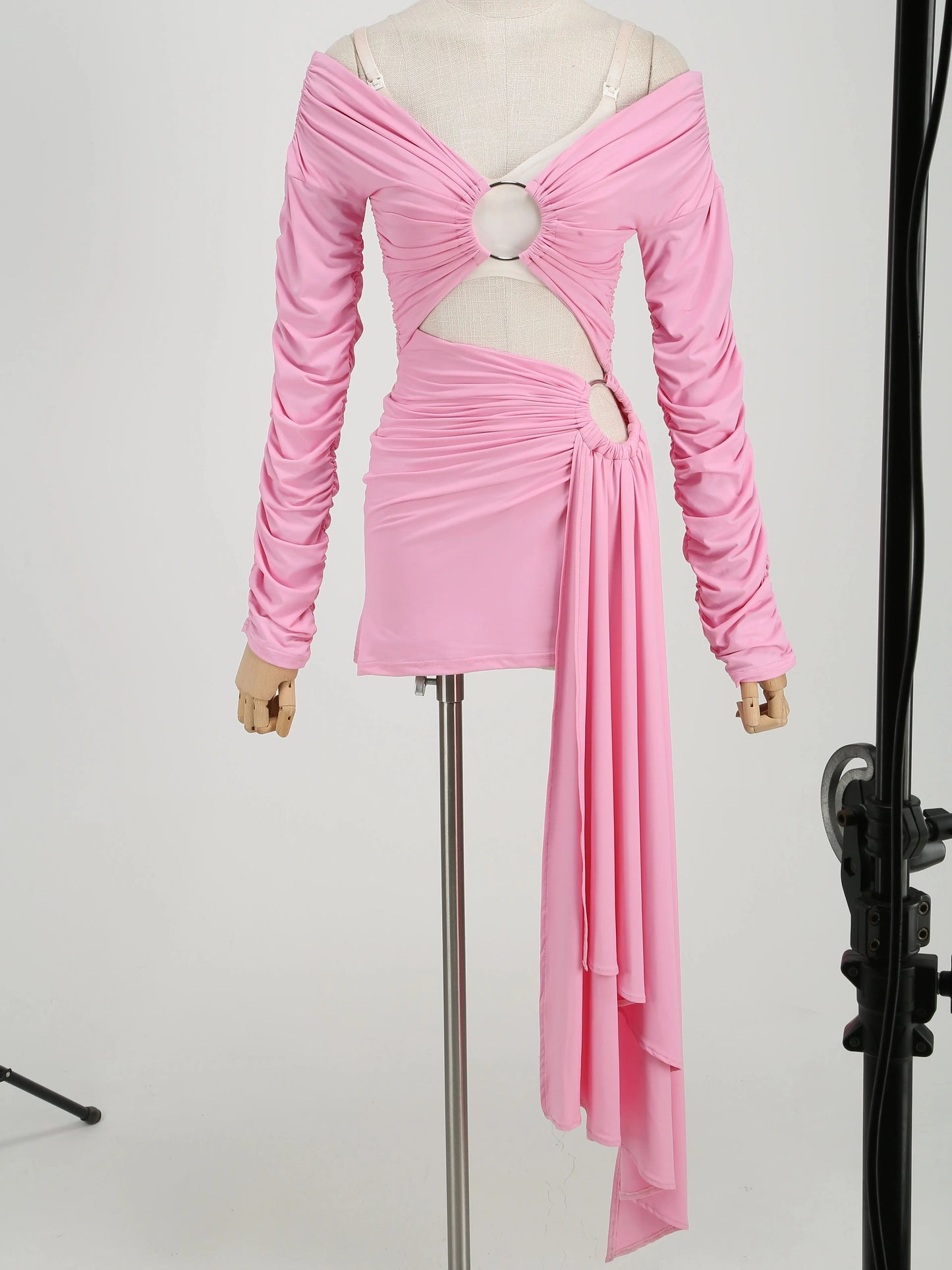 Women's Hollow Out Long Sleeve Evening Dress, Birthday Dresses, Rhrose Dress, Luxury Clothing, Whatever The Fashion, Sexy, Autumn, 2024