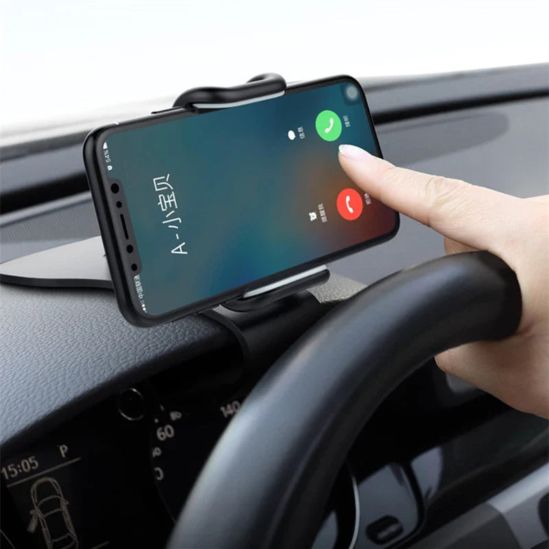 Support de téléphone de voiture rotatif à 360 degrés, Support universel pour téléphone portable, Support de tableau de bord pour poignée automatique, Support fixe pour téléphone portable