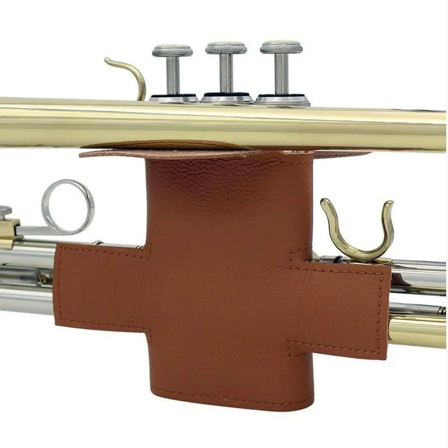 Brass Trumpet Valve Casing, Portable Trumpet Valve Cover, Non-slip Protective Cover for Trumpet, protects the instrument's finish.