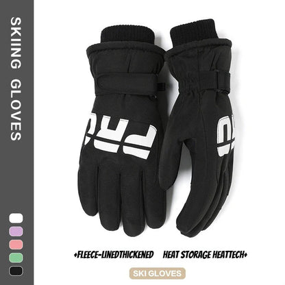 Gants de cyclisme d'hiver, antidérapants, au toucher, pour Ski, accessoires de Snowboard, poche étanche, chauds pour hommes et femmes