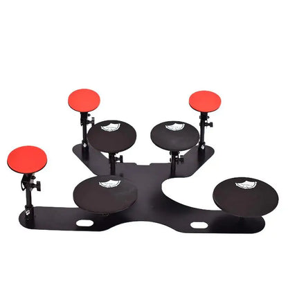5 Drums 3 Cymbals Beginners Dumb Drum Percussion Plate Practice Tai Rack Drum Mute Mat Set Standard Rhythm Practice