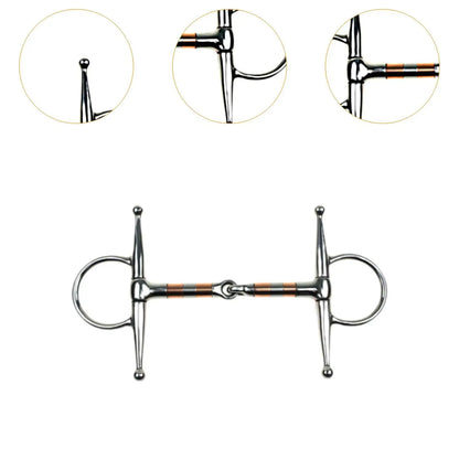 Horse Bit Stallion Training Bit Sturdy H Shape Horse Chewing Training Bit Horse Snaffle Horse Riding Snaffle for Equestrian