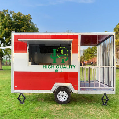 Custom Size Design Mobile Kitchen Food Truck Concession Trailer USA Street Food Truck Pizza Fast Food Trailer