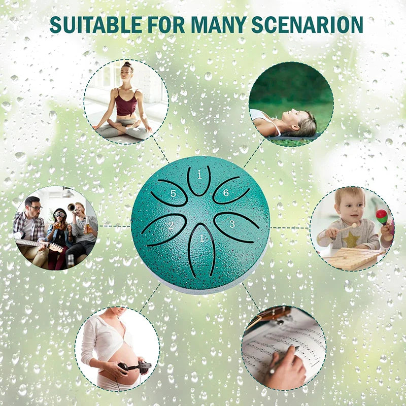 Tambour de pluie Tambour de pluie extérieur Lorsque la pluie Tambour de pluie extérieur Jardin Tambour Chakra Tambour Chakra pluie extérieure 6 notes