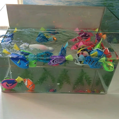 Jouet pour chat LED inductif interactif natation Robot poisson jouets brillant électrique poissons stimuler chaton chasse Instinct produits pour animaux de compagnie