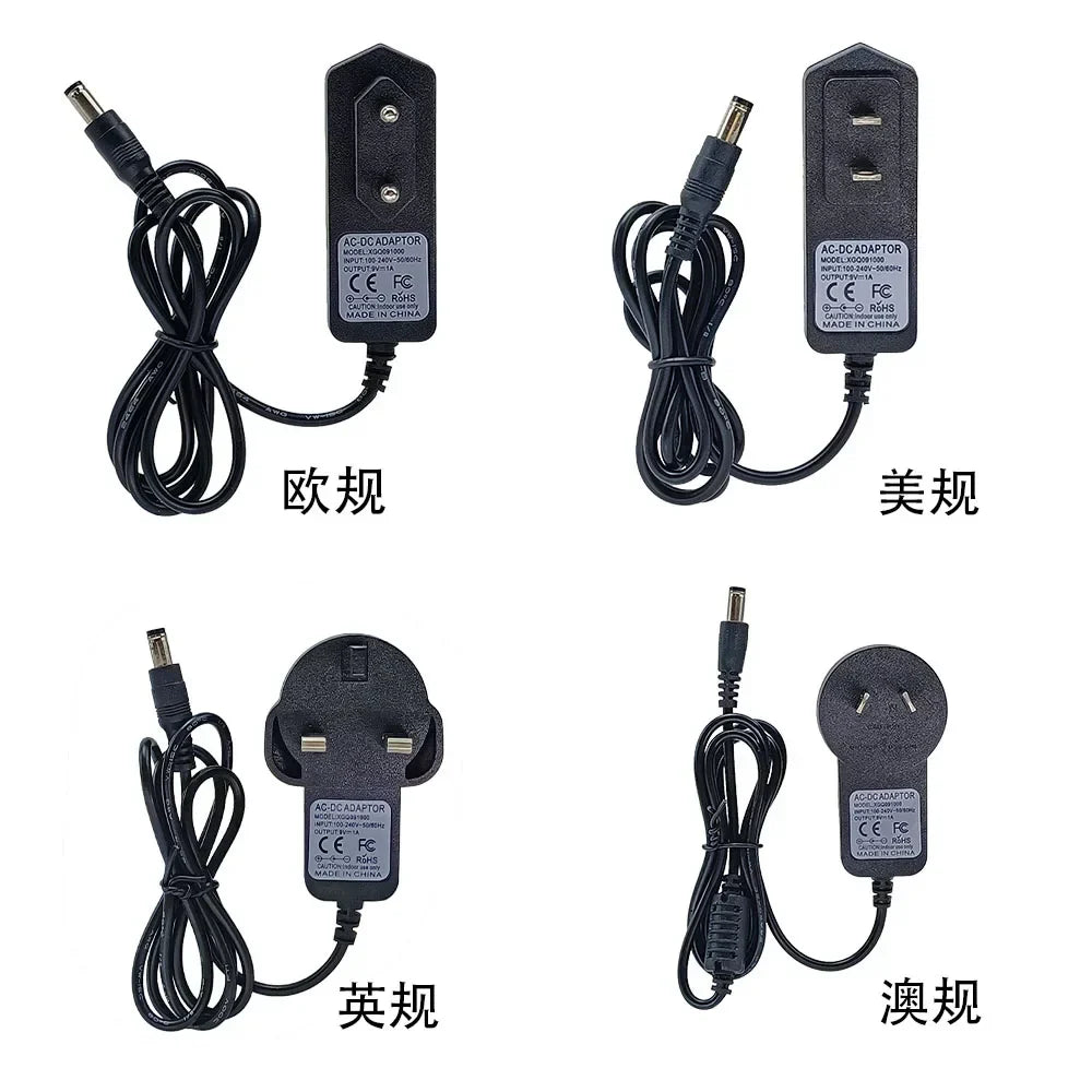 Adaptateur d'alimentation pour pédale de guitare, 9V DC 1A, anneau magnétique à faible bruit, prise US EU UK AU, 3 voies, 4 voies, 5 voies, 6 voies, 8 voies