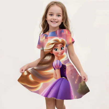 Déguisement Elsa pour Fille, Fête d'Anniversaire, Robe de Princesse Bleue à Manches Longues, Vêtement de Carnaval pour Enfants