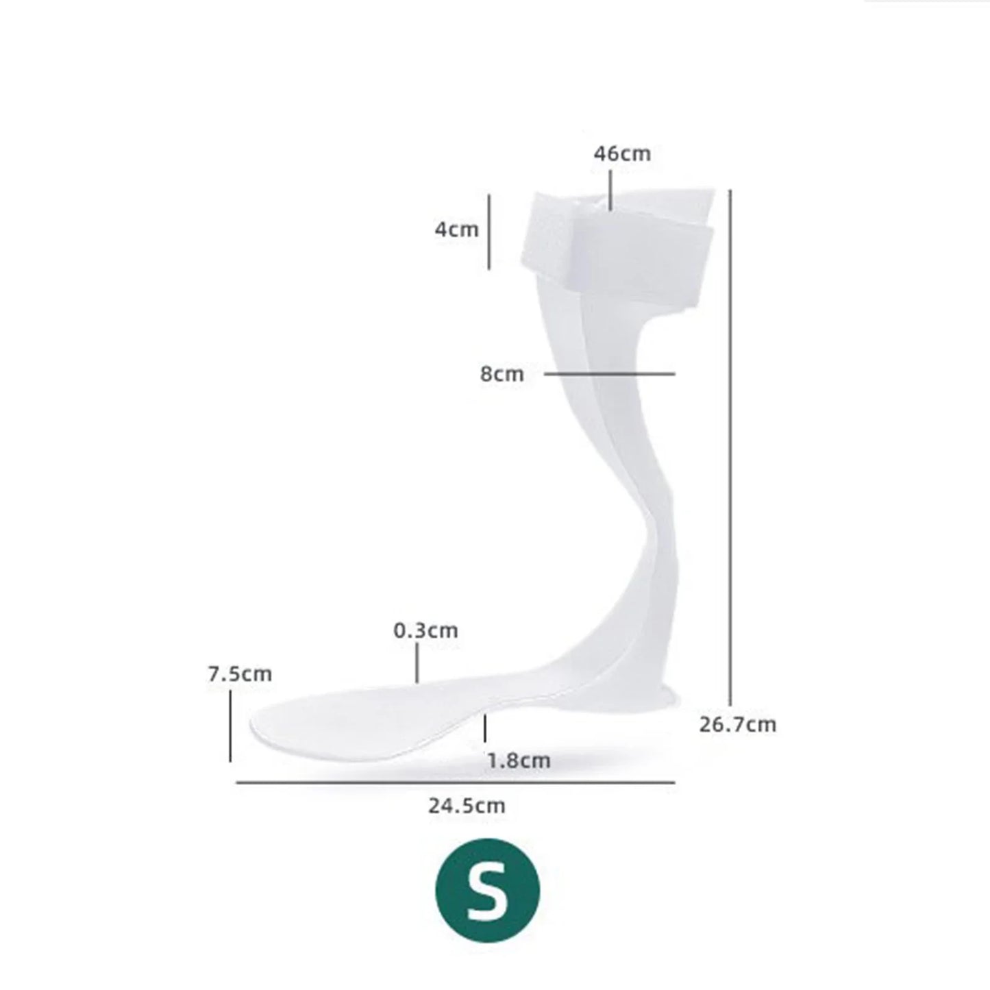 Adult Foot Rinse Orthosis, Drop Foot Stabilizer, Rinse Support, Straightener, Drop Splint, Stroke Tendon