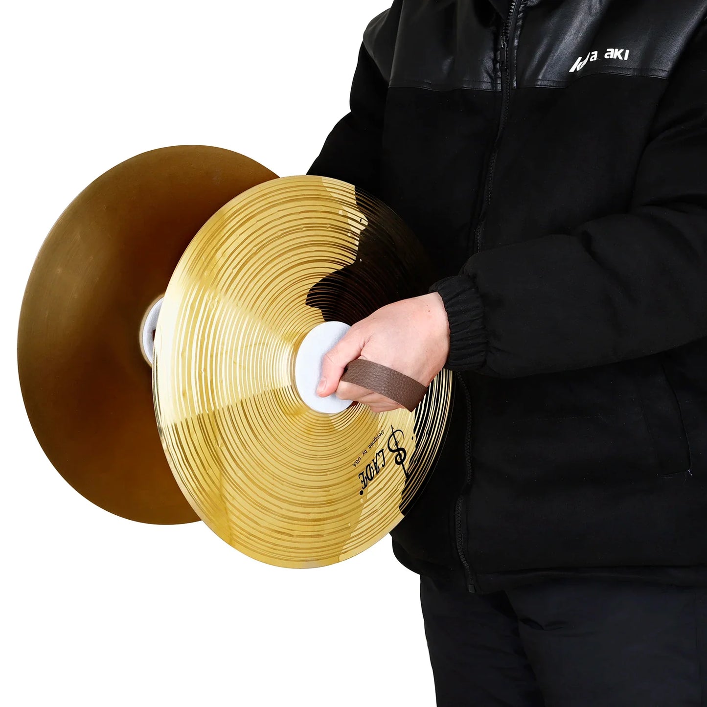 SLADE cymbale militaire cymbale de marche 1 paire cymbales à main 14/16/18/20 pouces ensemble de batterie cymbale accessoires d'instruments de Percussion