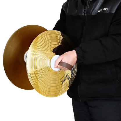 SLADE cymbale militaire cymbale de marche 1 paire cymbales à main 14/16/18/20 pouces ensemble de batterie cymbale accessoires d'instruments de Percussion