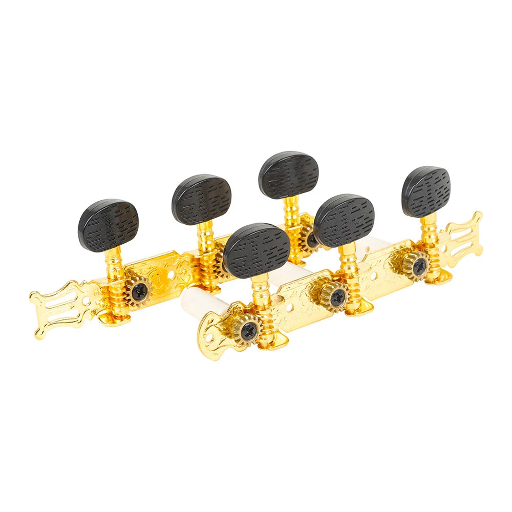 M MBAT 2 pièces chevilles de réglage de cordes de guitare classique têtes de Machine ouvertes en métal doré accordeurs guitare accessoires d'instruments de musique