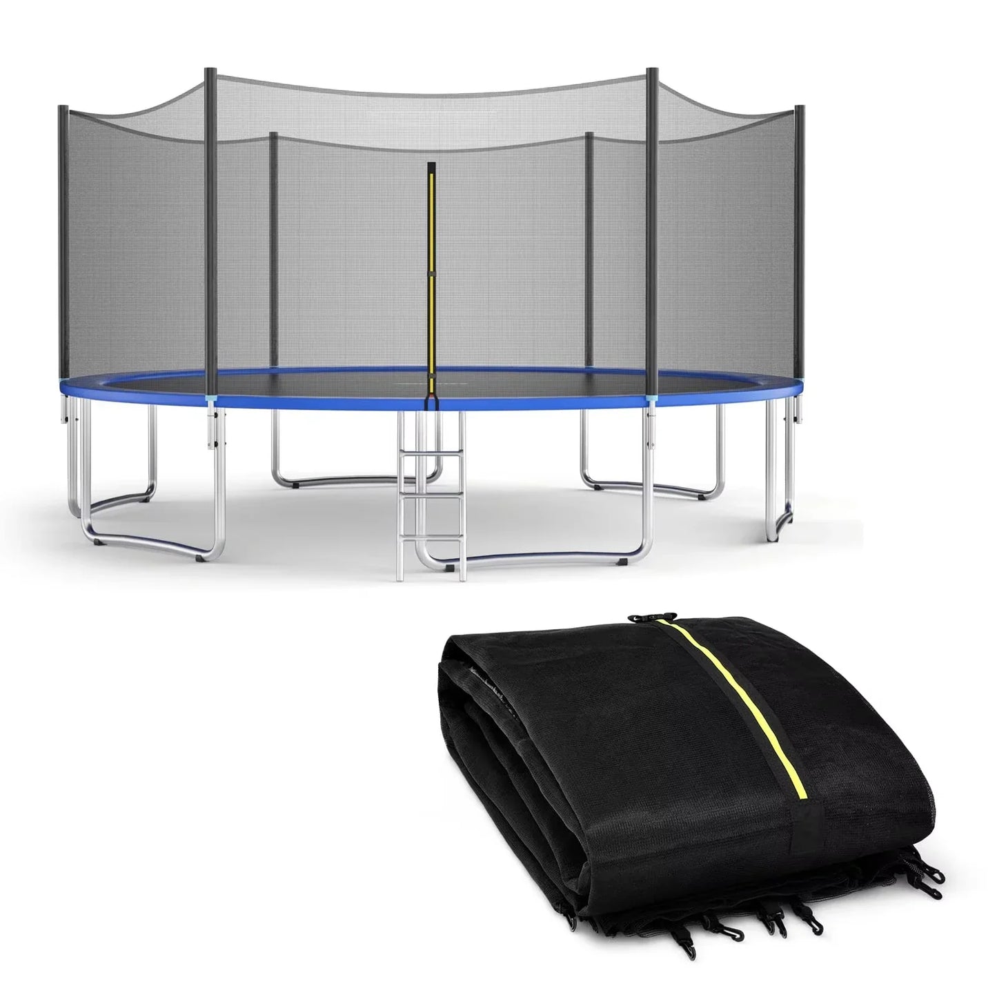 Filet de remplacement pour trampoline, 6/8/10 FT, filet de sécurité de protection, accessoires combinés de coussin de saut anti-chute