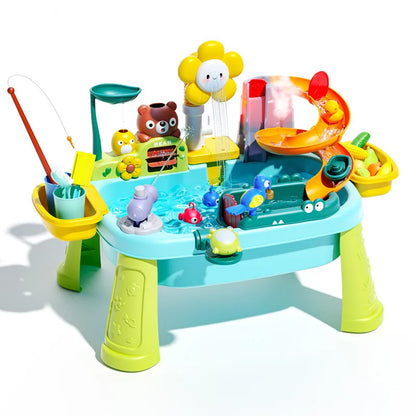 Jouets de cuisine pour enfants électriques amusants jouets de jeu d'eau évier de lavage de vaisselle pêche vaisselle jeu de rôle maison bébé jouet d'éducation précoce