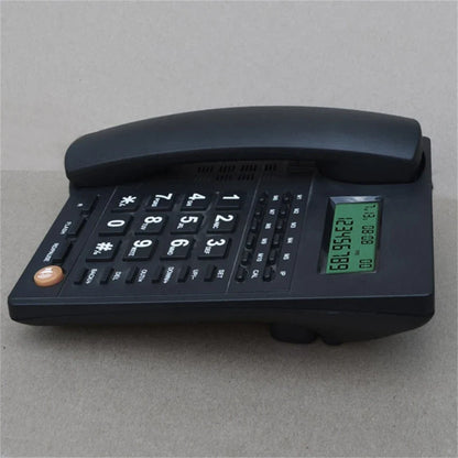Téléphone fixe filaire DX11 avec grosses touches et identification de l'appelant, téléphone fixe pour bureau, hôtel, réception