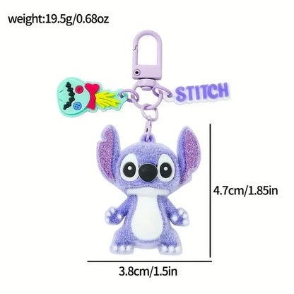Mignon porte-clés Stitch dessin animé animation dessin animé entourant Stitch flocage sac à dos porte-clés pendentif accessoires kawaii en gros