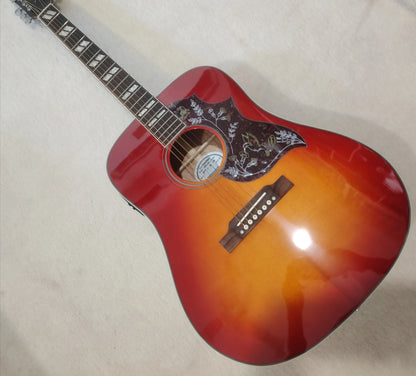 [Original Guitar] High-quality Bird acoustic guitar, solid spruce top, 301EQ, cow bone nut, free shipping from US warehouse,