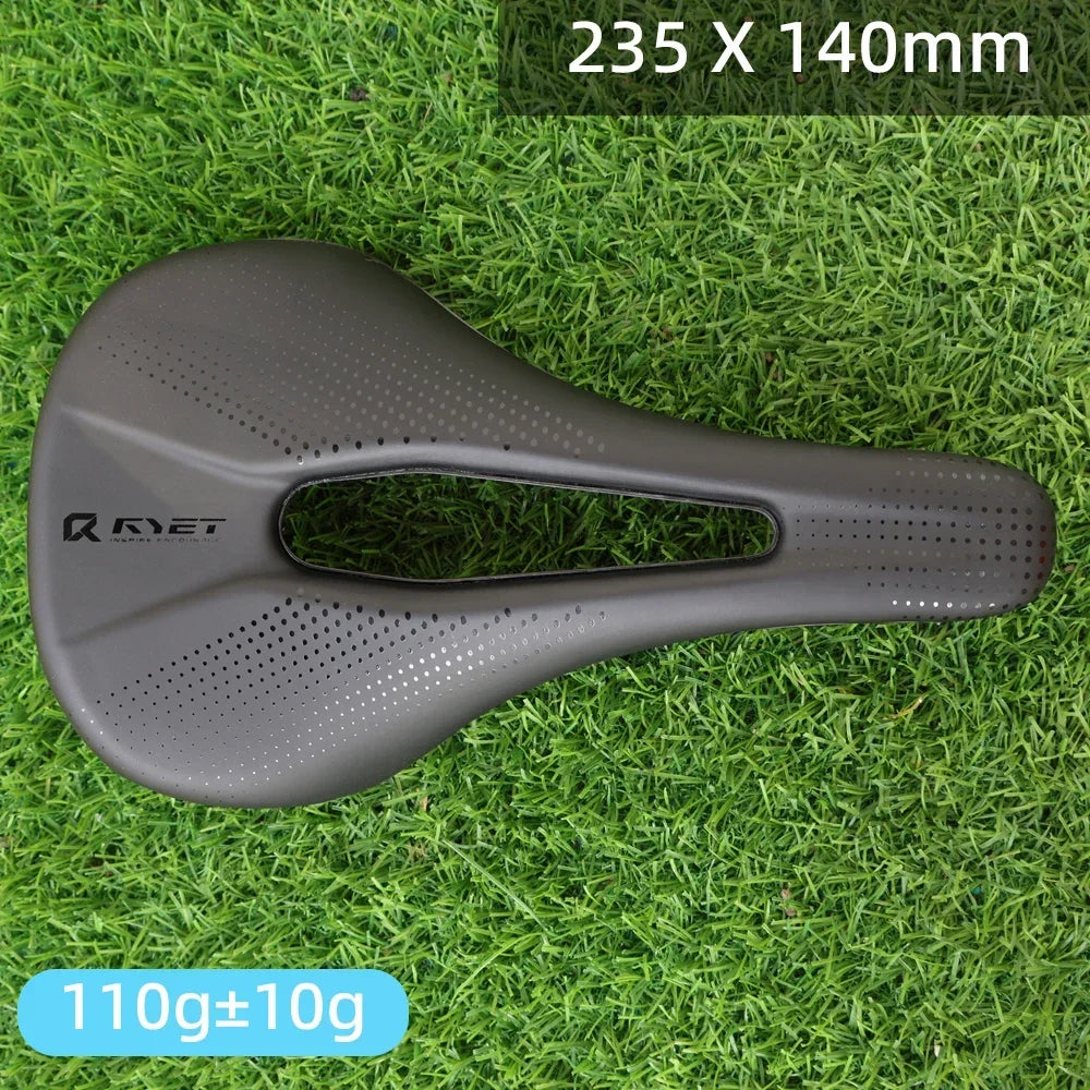 RYET vélo selle en carbone 3D selle imprimée 140mm 7x9mm Rail rond super léger route vtt course vélo siège selles coussin pièces