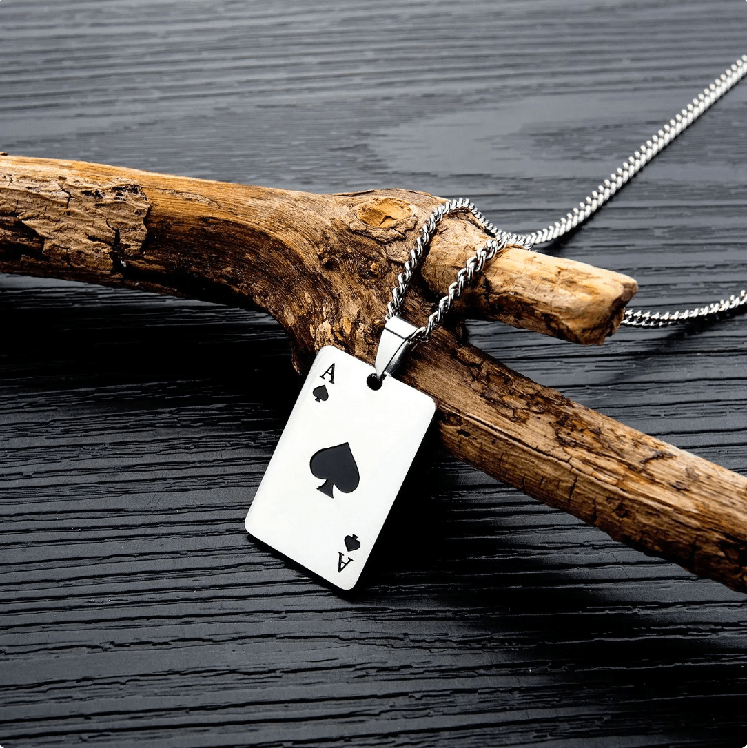 Collier Pendentif As de Pique
