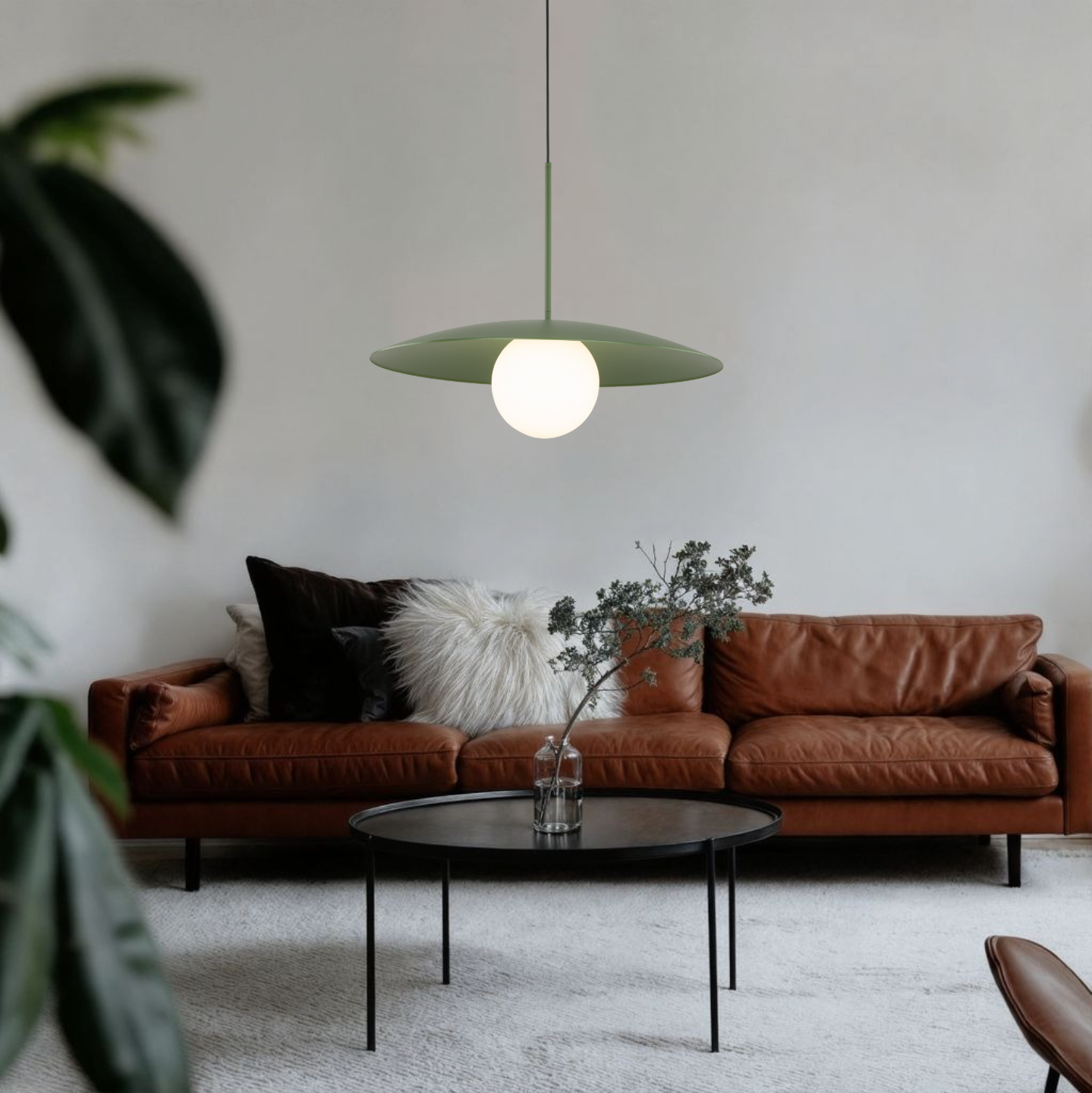 Slate Mid-Century Modern Pendant Ceiling Light for Kitchen Island, Dining Room & Statement Interior Lighting