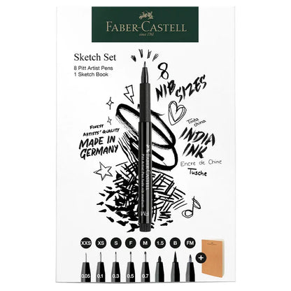 Faber-Castell - Pitt Artist Pen Set +Sketchbook