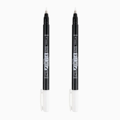 Tombow - Fudenosuke Calligraphy Brush Pens - White - 2 pack