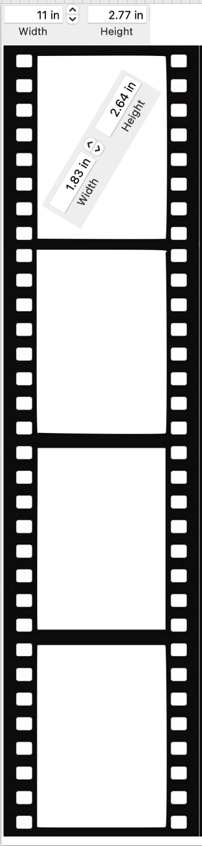 Edible Photo Reel - Custom Memory Strip Cake Toppers