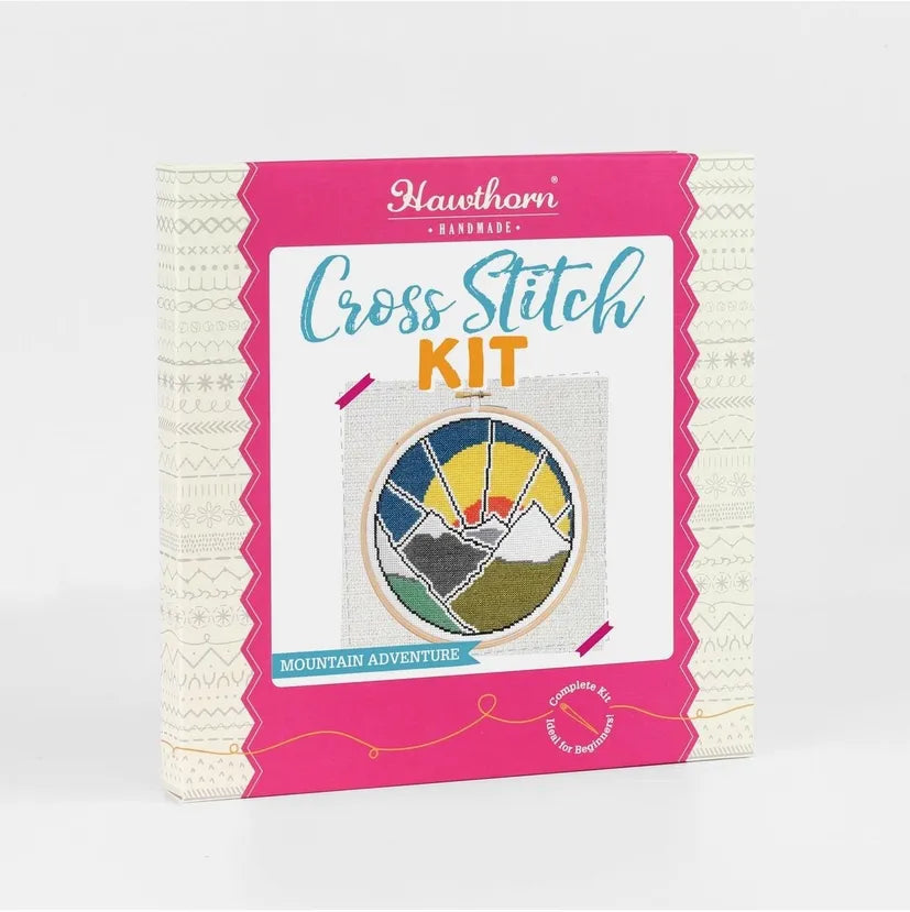 Hawthorn Handmade Mountain Adventure Cross Stitch Kit