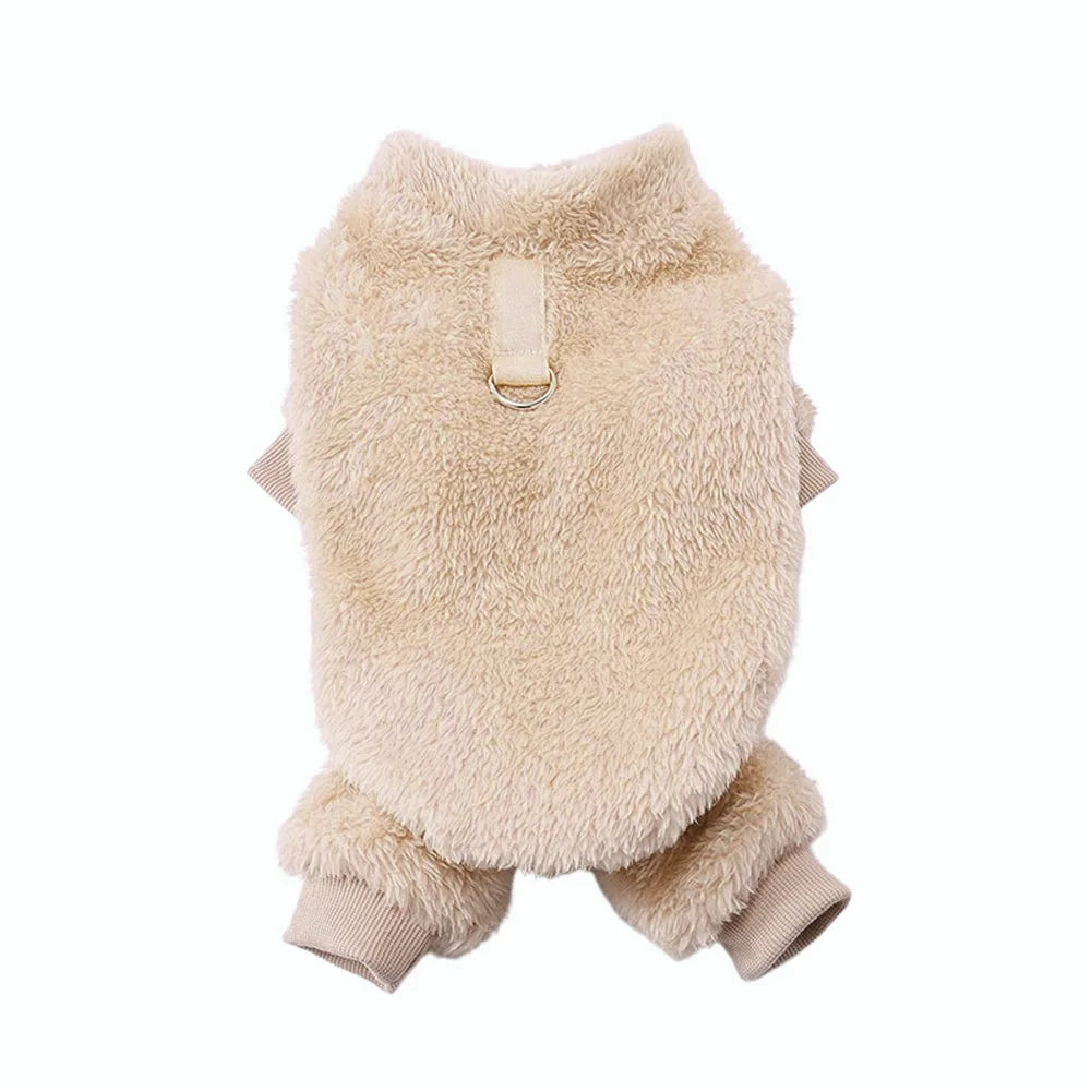 Vêtements en polaire doux pour chien, combinaison chaude pour l'automne et l'hiver, pour petit chien, pull pour chiot, manteau, salopette pour chihuahua