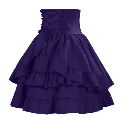Victorian Costume with Renaissance Elements Dress Stylish Arrival European Multiple Layers Costume for Women Female Garment