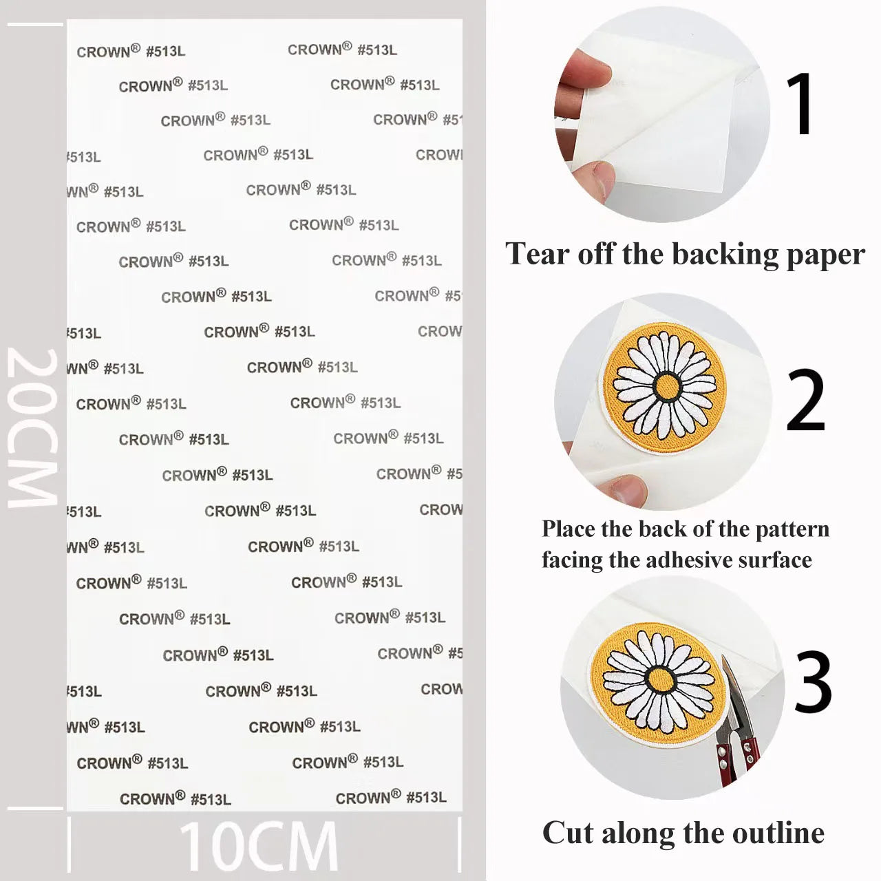 Stitchou Écussons à Repasser pour Vêtements Appliqués Brodés Bandes Dessin Animé pour Vêtements Veste Jeans Décoration DIY