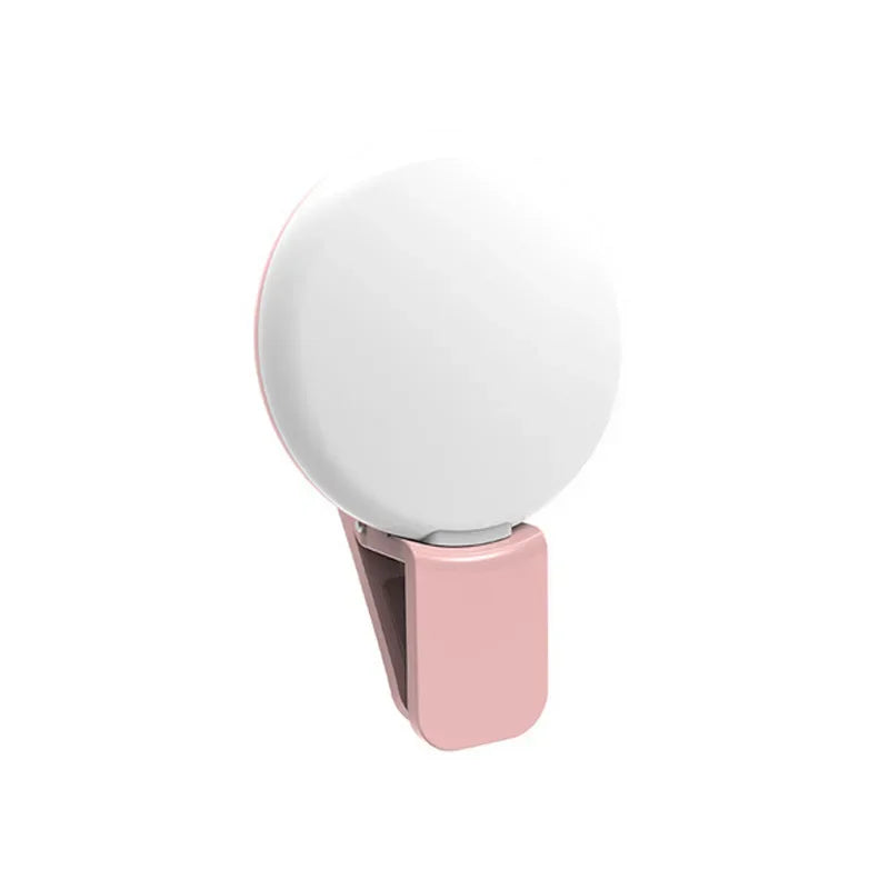 Anneau lumineux LED pour Selfie, pour téléphone Portable, Mini, Durable, pratique, trois arrêts de gradation, Clip de photographie, lumière de remplissage