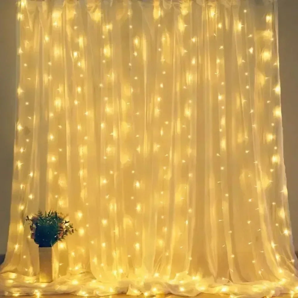 USB LED rideau chaîne lumières avec télécommande chambre vacances mariage anniversaire noël décor LED fée guirlande lampe
