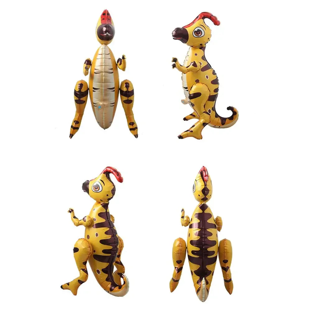 3D Self standing Dinosaur Tyrannosaurus Animal Balloons for Birthday Party Baby Shower Decoration Kit Inflatable Party Supplies