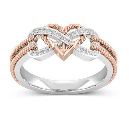 Bagues en forme de cœur pour femmes, couleur noir, Rose, or, perte de poids, thérapie magnétique, Yoga, énergie, cadeau d'anniversaire pour la saint-valentin