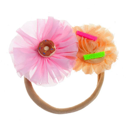 Déguisement de Beignet pour Enfants Robe Tutu Beignet au Chocolat Filles Robe de Princesse d'Anniversaire Fantaisie Vêtements d'Halloween et de Noël pour Enfants