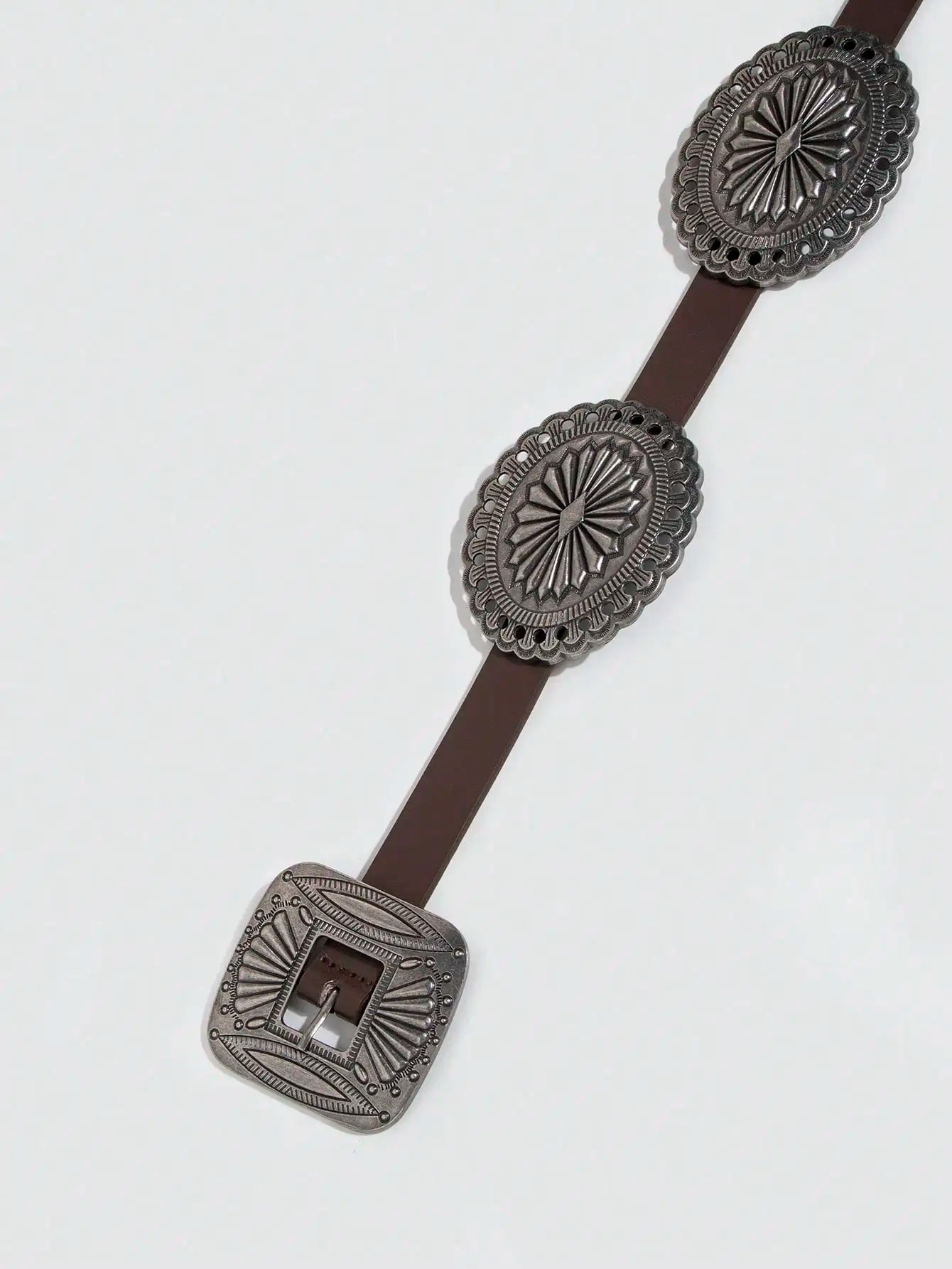 Ceinture robuste en métal sculpté pour femmes, 1 pièce, Style Punk, accessoire Cowboy Cowgirl, Boho