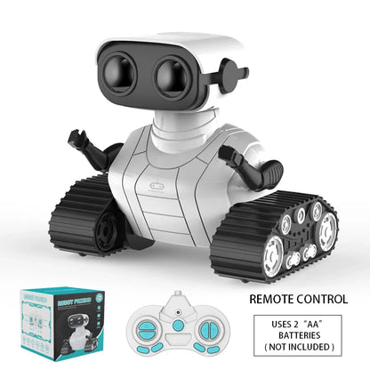 Ebo Robot jouets Robot RC Rechargeable pour enfants garçons et filles jouet télécommandé avec musique et yeux LED cadeau pour enfants