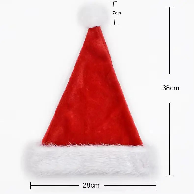 Bonnet de Père Noël à pompons pour enfants et adultes, mignon, doux, fête du Nouvel An, cadeau pour enfants, décoration de Noël, Noel, 2024