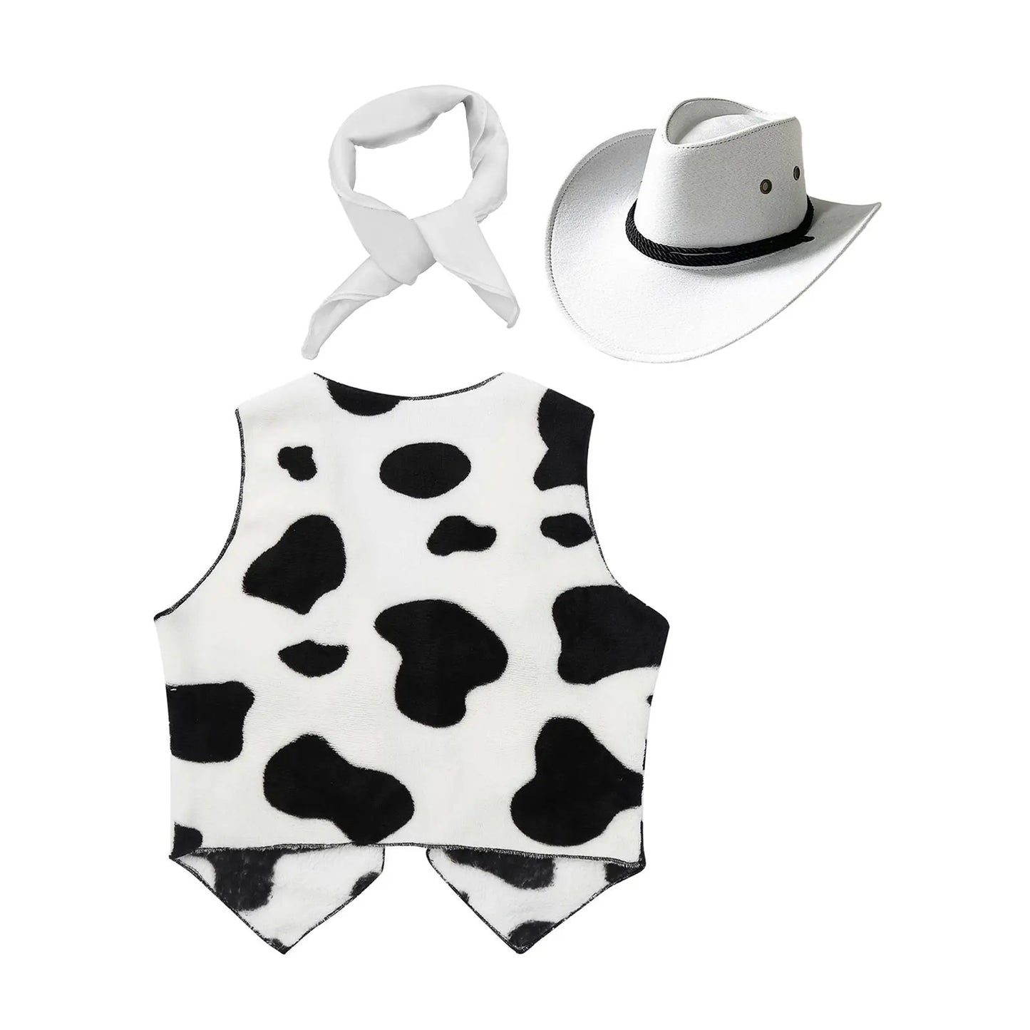 Costumes de Cowboy Western pour Enfants, Tenue de Cowboy pour Bol et Garçons, Chaps Pantalon avec Glaand Bandana Chapeau, Cowgirls fur s Up, ixd'Halloween