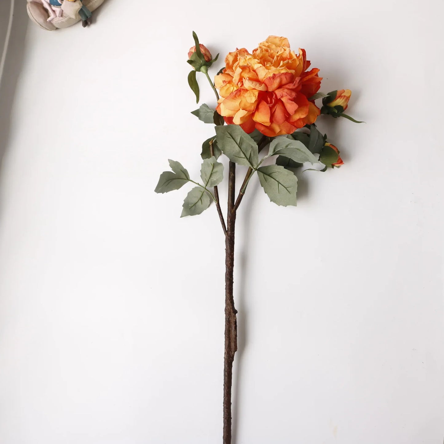 Grand Bouquet de pivoines blanches haut de gamme, fleurs artificielles pour décoration de mariage, de maison, fausses fleurs pour le nouvel an, décorations d'automne