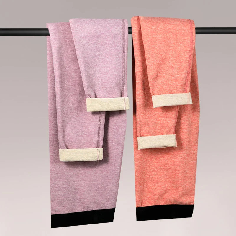 2 pièces et caleçons longs épais pour femmes, vêtements attillés, chaleur sans couture pour l'automne et la victoire